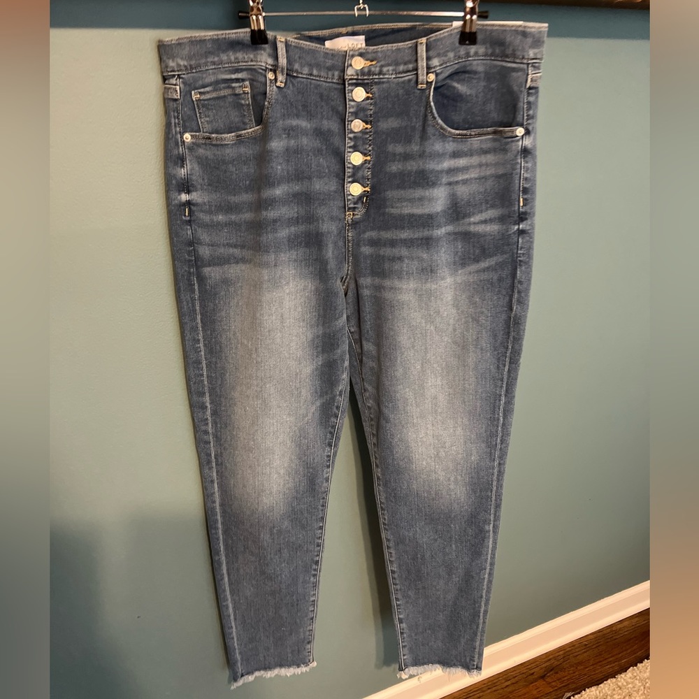 NWT LOFT Skinny High Rise Jeans Tall